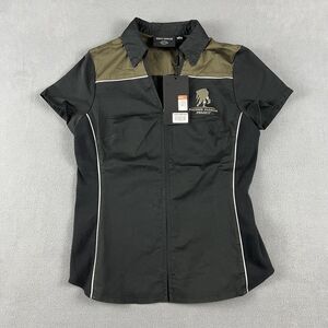 NEW Harley-Davidson Wounded Warrior Project Women’s Shirt Medium Green Black